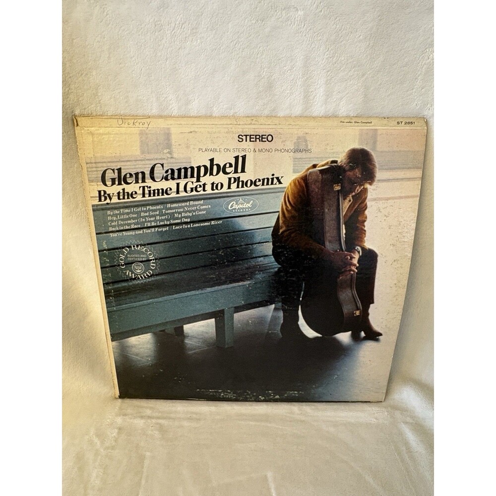 Vintage GLENN CAMPBELL - By The Time I Get To Phoenix Vinyl LP Album